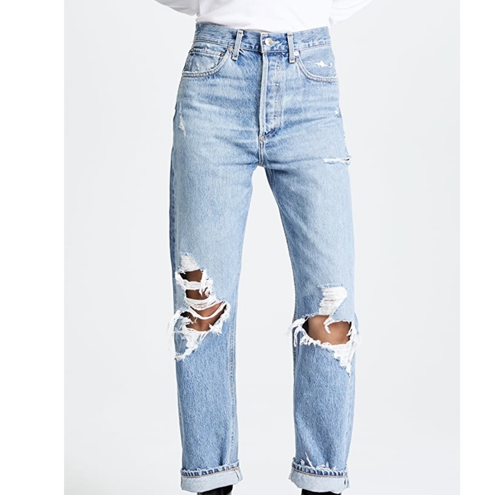 Agolde 90’s loose fit denim in Fall out